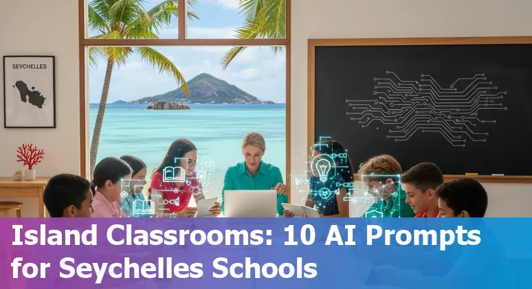 Teachers and students in Seychelles using AI tools for learning, lesson planning, and community events
