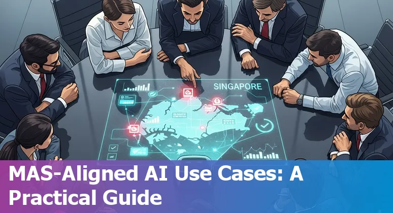 Diagram showing top AI use cases and named vendors in Singapore's financial services sector