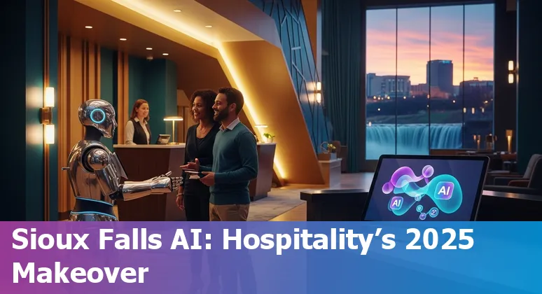 Hotel staff using AI tools at Canopy by Hilton in downtown Sioux Falls, South Dakota, 2025