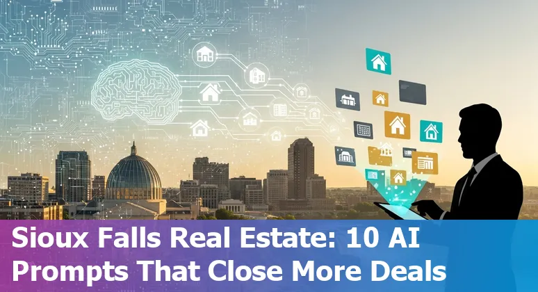 Sioux Falls real estate agent using AI on a laptop to create local listings and virtual tours