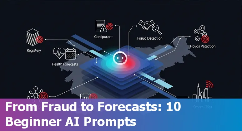 Graphic showing Slovenia government AI use cases: public AI registry, healthcare forecasting, METIS education alerts, EuroHPC Vega and smart city IoT.