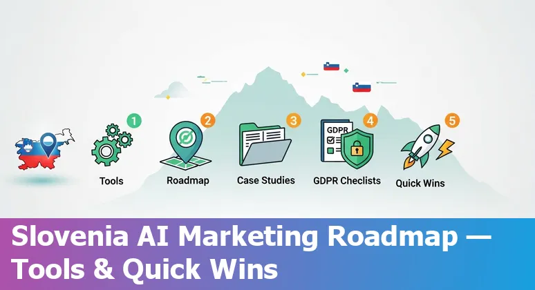 Marketing professional using AI tools dashboard in Slovenia, 2025