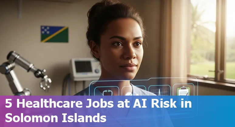 Solomon Islands healthcare workers discussing AI tools and training in a clinic