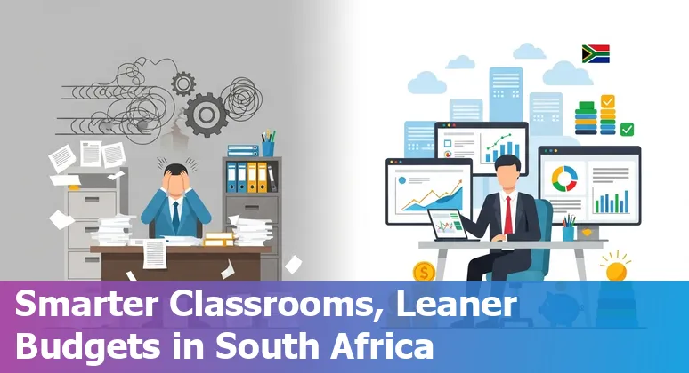 Education company team using AI tools in South Africa to automate grading and personalise learning