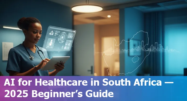 Healthcare team reviewing AI diagnostics on screen in a South Africa hospital, 2025