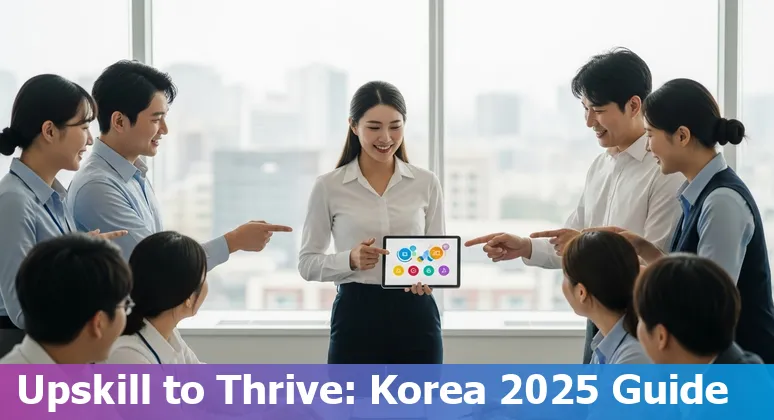 Customer service agent using AI tools in a South Korea call center, 2025