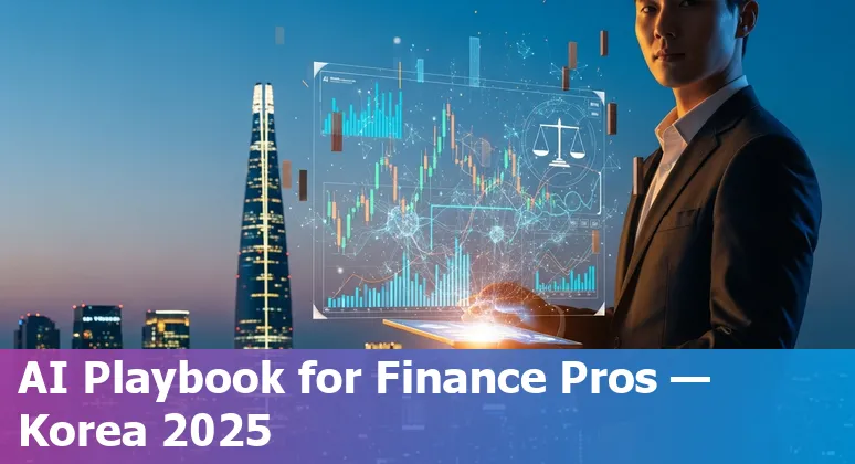 Finance professional using AI dashboard in Seoul, South Korea, 2025