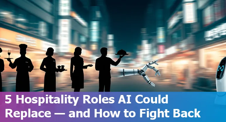 Hotel front-desk robot alongside human staff in a Seoul hotel lobby