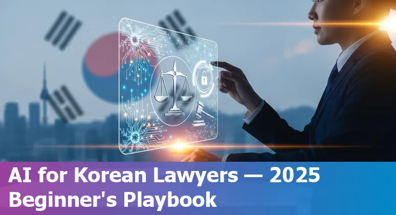Legal professional using AI tools with South Korea 2025 AI Act and compliance checklist