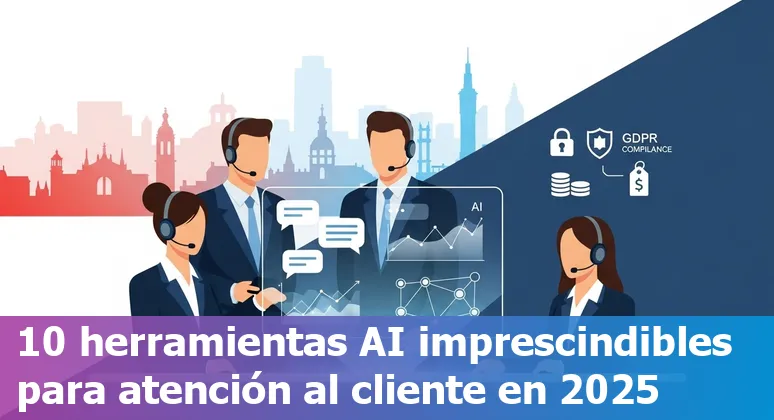 Collage of logos for Yuma AI, Zendesk, Intercom, Freshdesk, Gorgias, Salesforce Service Cloud, Ada, Kustomer, Decagon, and Tidio over a map of Spain