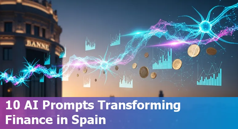 Diagram of top AI use cases in Spanish financial services showing vendors like Denser, NVIDIA, Zest AI and MAPFRE