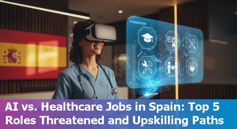 Healthcare professionals in Spain reviewing AI-augmented medical imaging on a screen