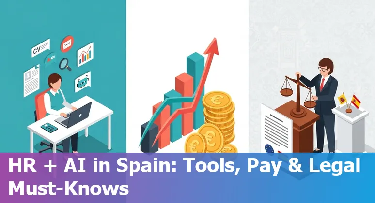 HR professional using AI dashboard in Spain 2025
