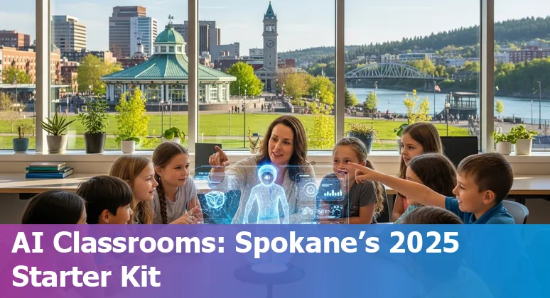 Educators using AI tools in a Spokane, Washington, US classroom in 2025