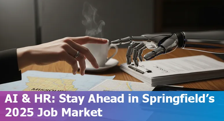 Springfield, Missouri HR professional using AI tools on a laptop — 2025 guidance for Springfield, MO