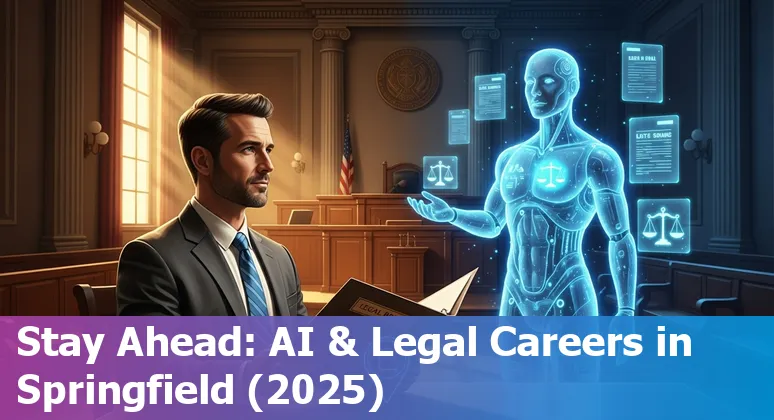 Lawyer using AI tools on laptop in Springfield, Missouri courtroom context - 2025 adaptation to AI in Missouri