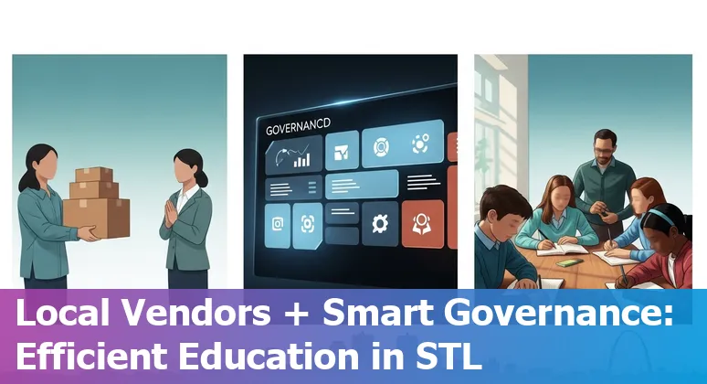 Educators using AI tools in a St. Louis, Missouri classroom to improve efficiency and cut costs