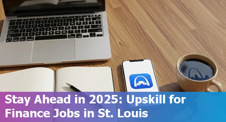 Finance professional using AI tools in an office in St. Louis, Missouri, learning skills to adapt in 2025