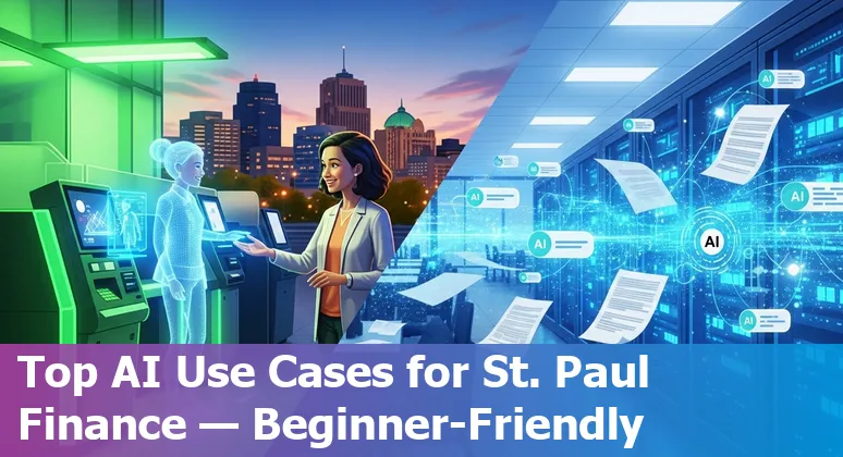 AI roadmap for St Paul, Minnesota financial services in 2025 with governance and vendor icons
