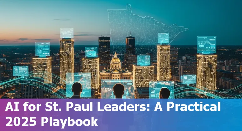 City of St Paul, Minnesota government staff discussing AI policy and pilots in 2025