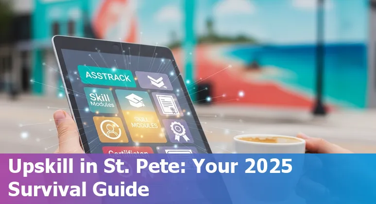 Customer service agent using AI tools in St. Petersburg, Florida office — adapting jobs in 2025