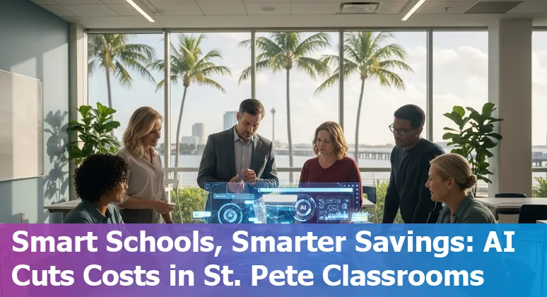 Educators in St. Petersburg, Florida using AI tools like TeacherServer during a workshop at USF St. Petersburg