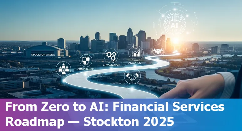 Businessperson reviewing AI-driven financial dashboard for a Stockton, California firm in 2025
