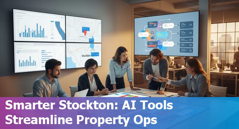 Stockton, California real estate team using AI tools to analyze listings, stage photos, and automate tenant requests