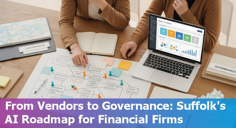 Financial services team reviewing AI strategy for Suffolk, Virginia in 2025