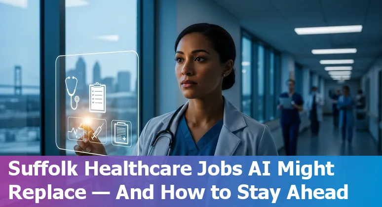 Healthcare professionals in Suffolk, VA discussing AI tools with imaging equipment in the background