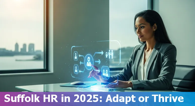 HR team discussing AI adoption in Suffolk, Virginia office — HR jobs and AI in Virginia 2025