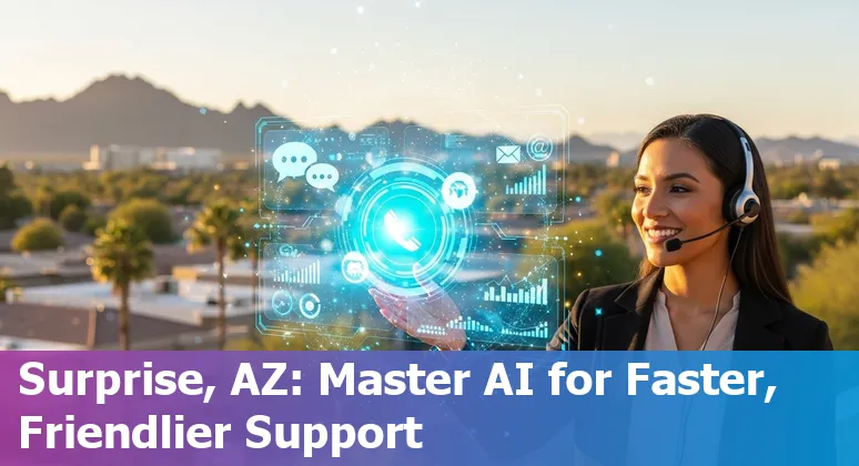 Customer service team using AI tools in Surprise, Arizona, USA, improving response times and CSAT in 2025