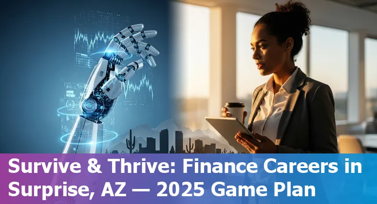 Finance professional using AI tools and dashboard in Surprise, Arizona, US, 2025