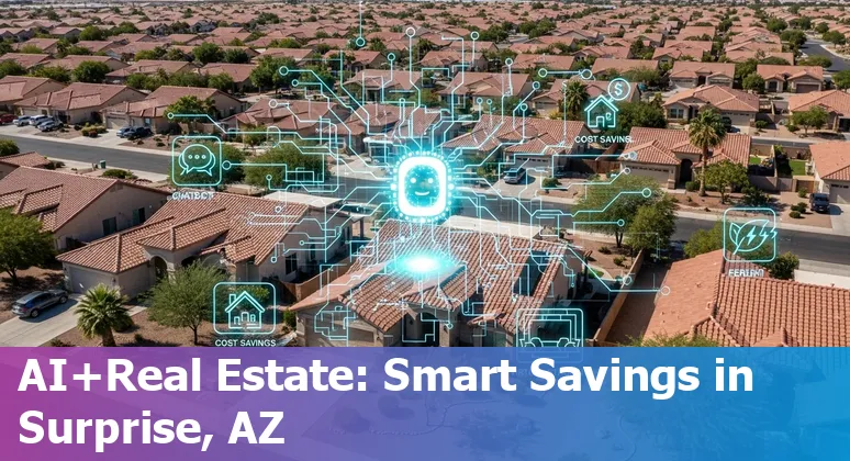 AI tools helping Surprise, Arizona real estate agents cut costs and improve efficiency with virtual staging, AVMs, and building-energy AI.
