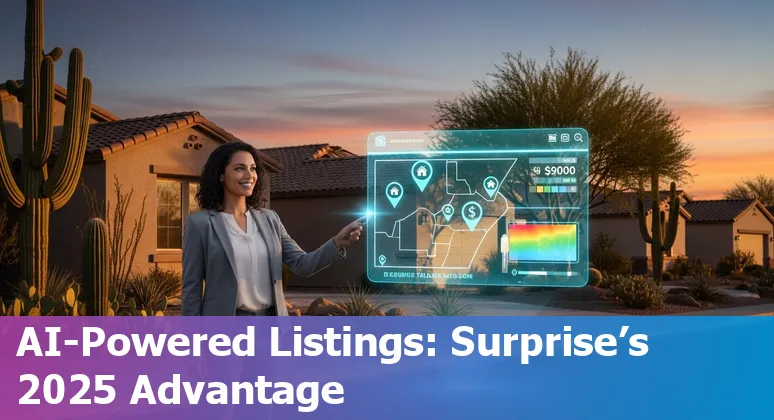 Real estate agent using AI tools to market a Surprise, Arizona home in 2025