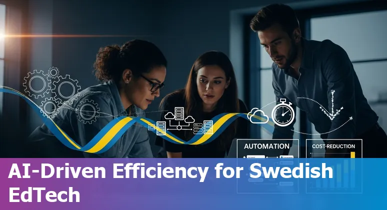 Education company using AI dashboard in Sweden