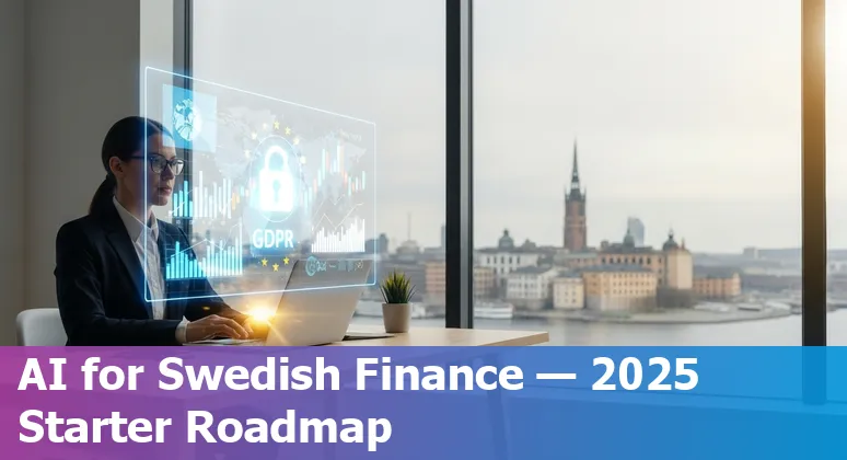 Finance team reviewing AI-driven forecast dashboard in Stockholm, Sweden, 2025