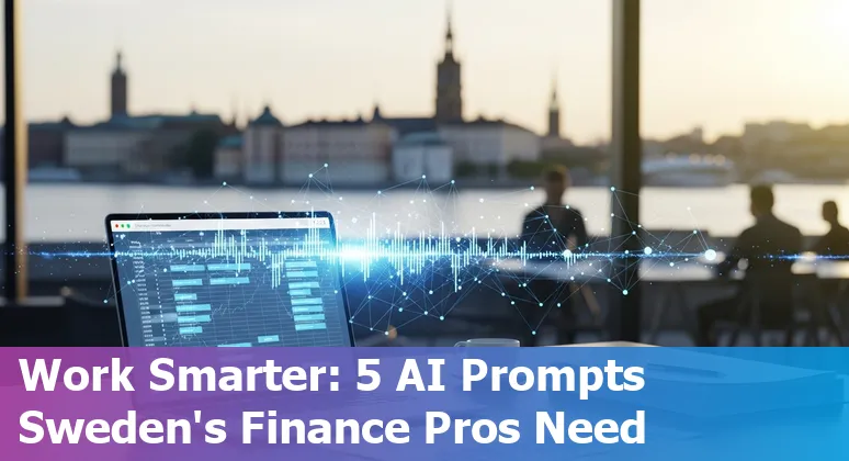 Finance professional using AI prompts to manage cashflow, forecasts, KPIs and collections in Sweden