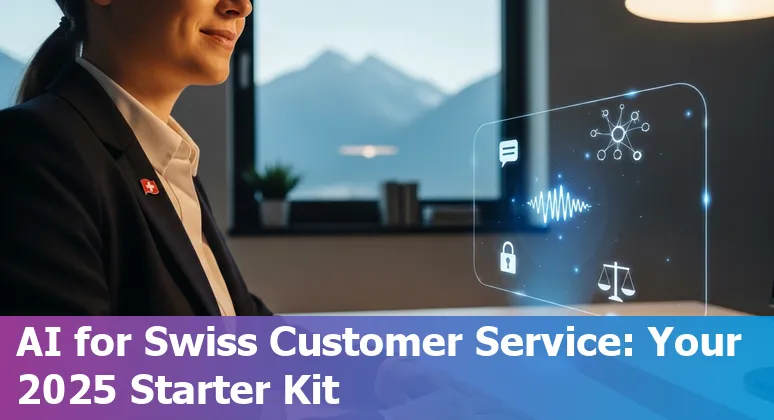 Customer service professional using AI tools in an office in Switzerland, 2025