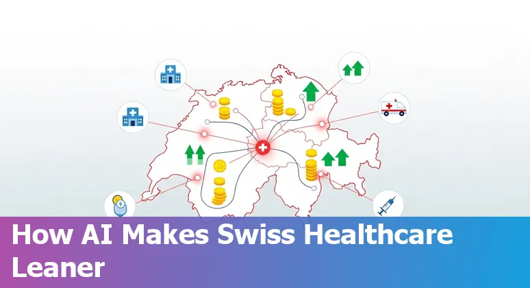 Swiss hospital staff using an AI dashboard to improve efficiency in Switzerland