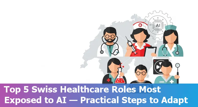 Swiss healthcare professionals reviewing AI-driven medical images and charts in a clinical setting.