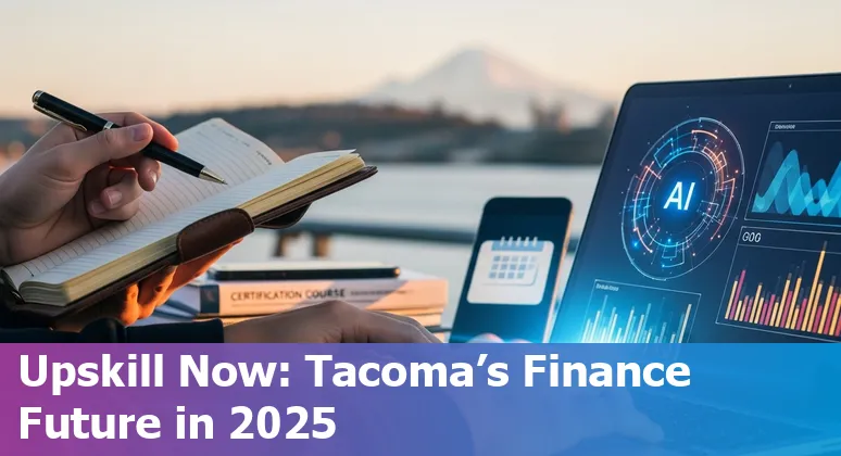 Finance professional using AI tools in Tacoma, Washington office — 2025 guidance for Tacoma, WA finance workers
