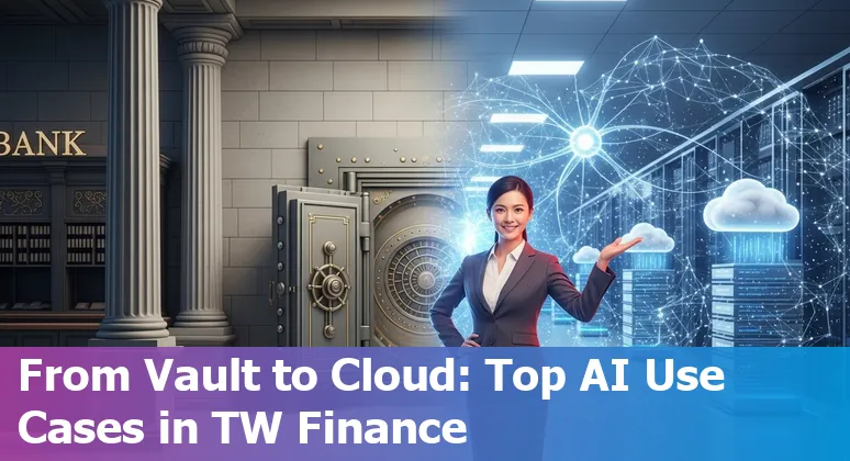 Taiwan financial services team reviewing AI-generated reports and prompts