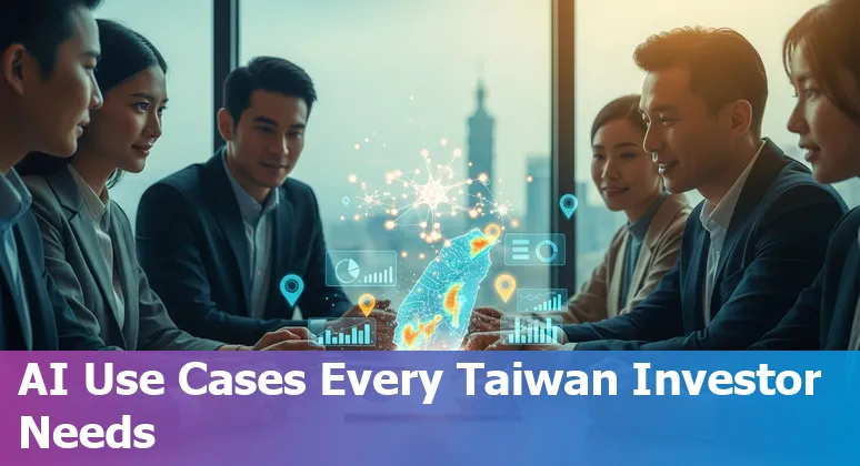 Taipei skyline with AI data overlays showing property analytics and prompts