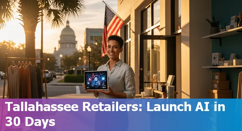 Retail AI concepts and store technology in Tallahassee, Florida, US in 2025