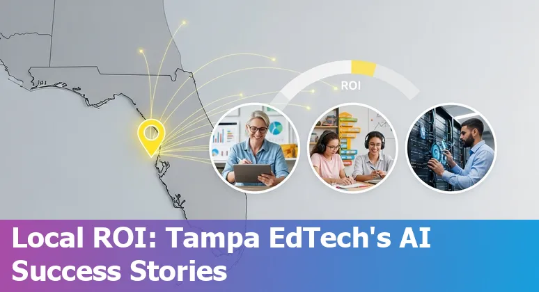 Educators and students using AI tools at a Tampa, Florida classroom demonstration