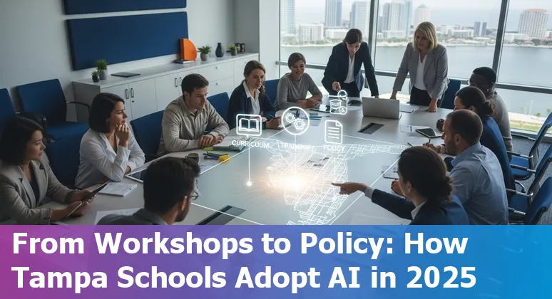 Educators learning about AI at a 2025 workshop in Tampa, Florida, USA