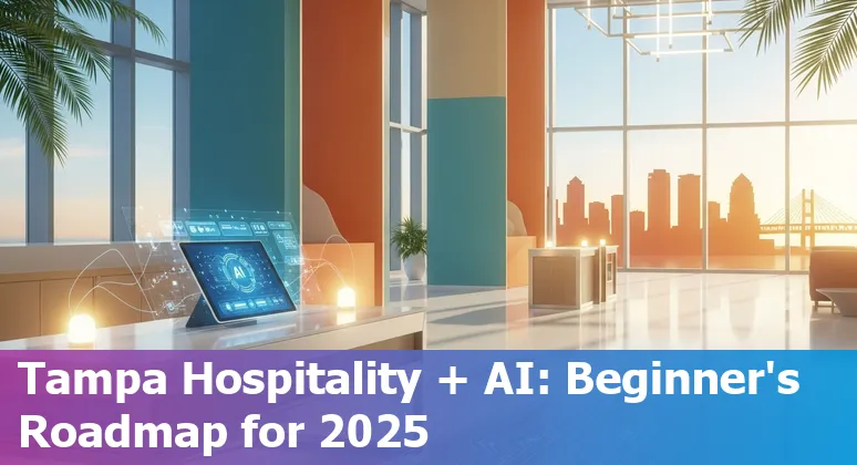 AI in Tampa, Florida hospitality: staff using AI tools at The Florida Aquarium and hotel lobby.