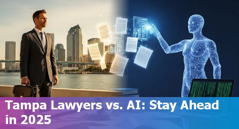 Tampa, Florida lawyers using AI tools in 2025 — law office scene showing AI-assisted document review in Tampa, FL