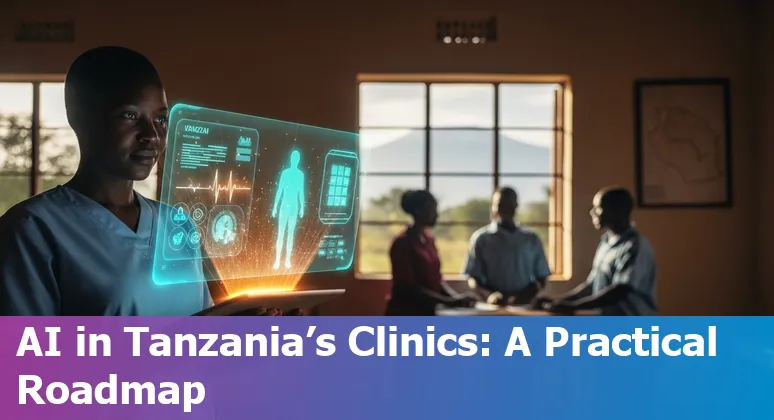 Healthcare professionals using AI tools in Tanzania in 2025